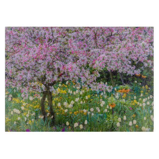 Lente in de tuin van Claude Monet Snijplank (Voorkant)
