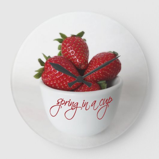 lente in een beker grote klok (Voorkant)