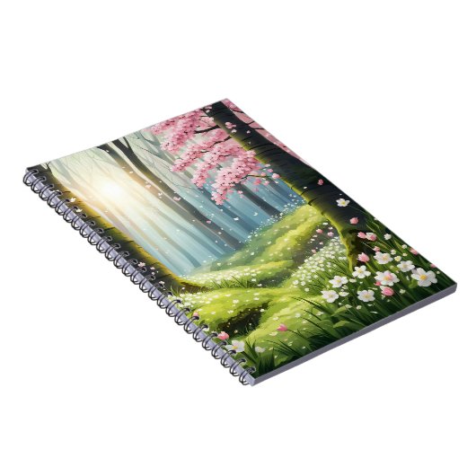 Lente in het bos notitieboek (Rechterzijde)