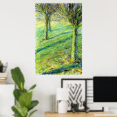 Lente in het West Park, Long Eaton (druk) Poster (Thuiskantoor)