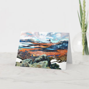 Lente in Lapland, kunstschilderij Kaart