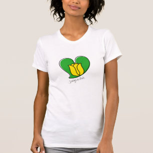 Lente in liefde - Gele tulpen T-shirt