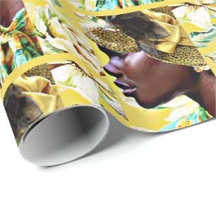 Lente in Parijs 1925 Vintage Cloche Hoed Portret Cadeaupapier
