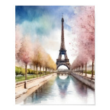 Lente in Parijs Eiffeltoren Kunst