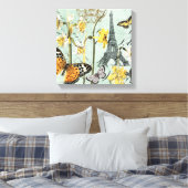 lente in Parijs gespannen canvas Afdruk (Insitu (Slaapkamer))