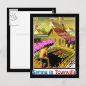 Lente in Townville Briefkaart (Voorkant / Achterkant)