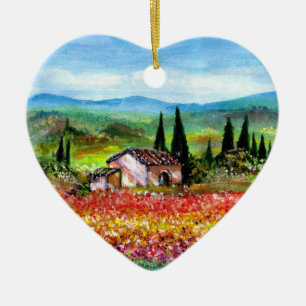 LENTE IN TUSCANIE KERAMISCH ORNAMENT
