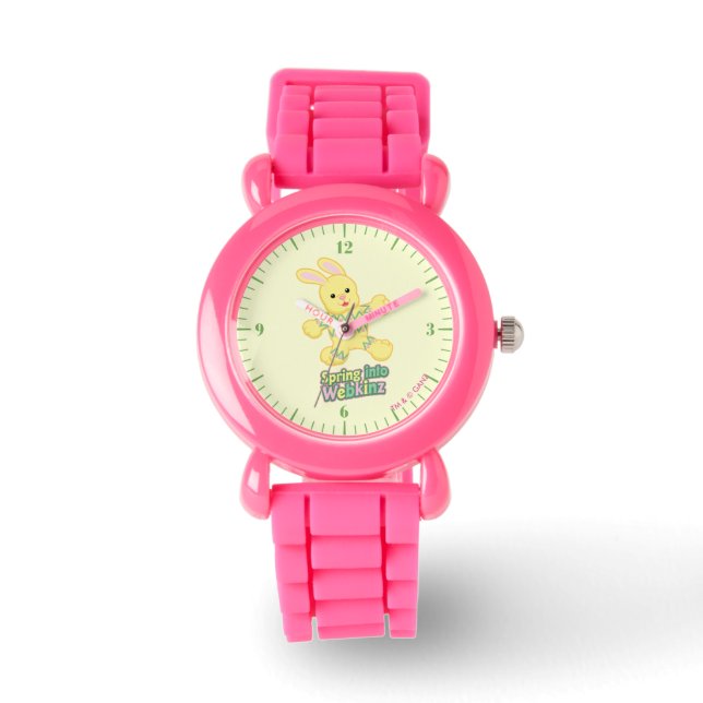 Lente in Webkinz! Horloge (Voorkant)