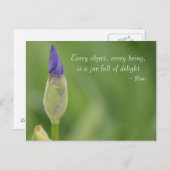 lente-iris briefkaart (Voorkant / Achterkant)