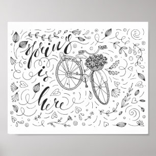 Lente is hier poster
