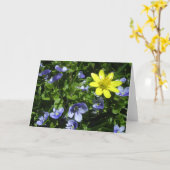 lente kaart (Gele Bloem)