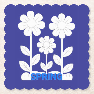 Lente kartonnen onderzetters