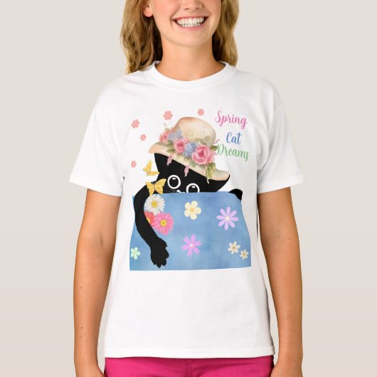 Lente kat dromen t-shirt (Voorkant)