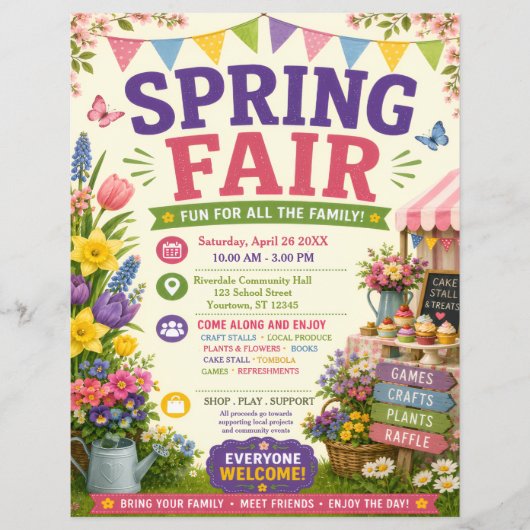 Lente kermis flyer (Voorkant)