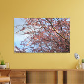 Lente kersenboom bloeien canvas afdruk (Insitu (Woonkamer))
