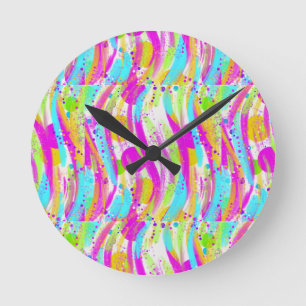 LENTE KLEUREN RONDE KLOK