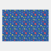 Lente Kleurrijk Bloemendoodle Loof Zijde Lint Inpakpapier Vel (Voorkant 2)