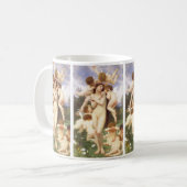 Lente (Le Printemps) door Bouguereau Koffiemok (Voorkant links)
