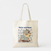 Lente, lezen, boek tote bag (Achterkant)
