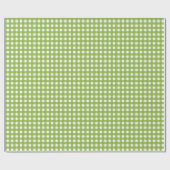 Lente lichtgroene gingham cadeaupapier (Vlak)