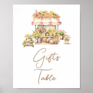 Lente Liefde in Bloei Bruiloft Feest Cadeaus Tafel Poster