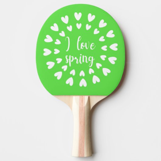 Lente liefde, kleine harten tafeltennisbatje (Voorkant)