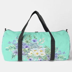 lente madeliefjes & blauwe wilde bloemen plunjezak