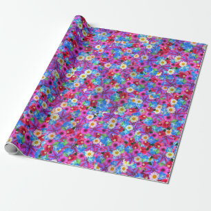 lente madeliefjes inpakpapier