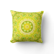 Lente Mandala Groen Geel Bloem Boho