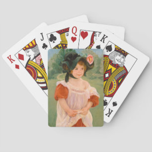 Lente: Margot staand in een tuin Mary Cassatt Pokerkaarten