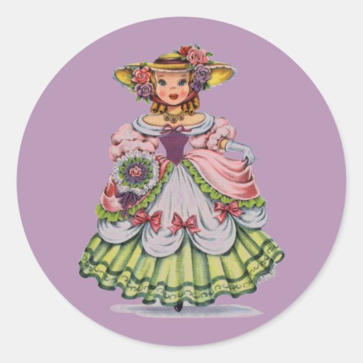Lente Miss Ronde Sticker (Voorkant)