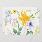 Lente mooie Floral bruiloft bedankt kaarten (Achterkant)