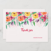 Lente morgen bedankkaart (Voorkant / Achterkant)