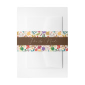 Lente Mosterd Geel Paarse Meadow Bloem Bruiloft Uitnodigingen Wikkel (Voorkant Voorbeeld)