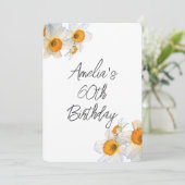 Lente Narcis Verjaardag Kaart (Staand voorkant)