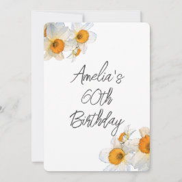 Lente Narcis Verjaardag Kaart