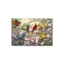 Lente Ontmoeting: Kleurrijke Zangvogels Geschenken