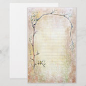 Lente ontwaken - beige briefpapier (Voorkant / Achterkant)