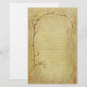 Lente ontwaken - Tan Briefpapier (Voorkant / Achterkant)