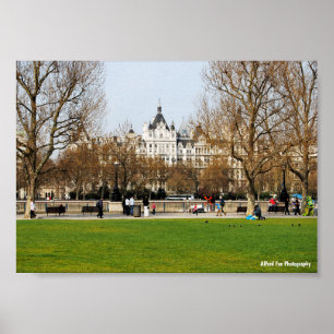Lente op de Embankment Poster