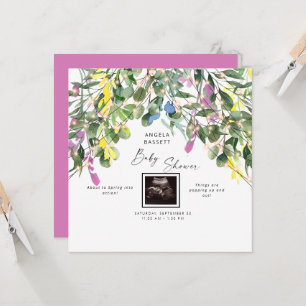 Lente op Pop Ultrasound Funny Pink Lights Kaart