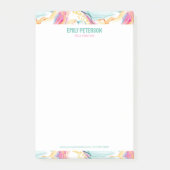 Lente organische textuur met stromende golvende vo post-it® notes (Voorkant)