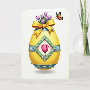 Lente Ornamente Pasenkaart Kaart