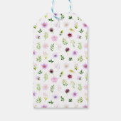 Lente Paarse Bloemen Vrijgezellenfeest Dank u Cadeaulabel (Achterkant)