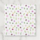 Lente Paarse Floral Weddenschap Dank je Bedankjes Labels (Achterkant)