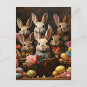  lente paaseiermand konijnenhop feestdagenkaart