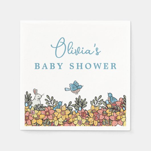 Lente Pasen Baby shower Servet (Voorkant)