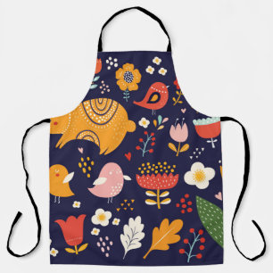 Lente Pasen: bloemen, konijntjes collectie Schort