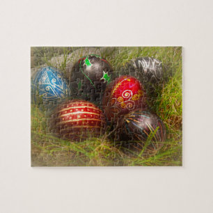 Lente - Pasen - Paaseieren Legpuzzel