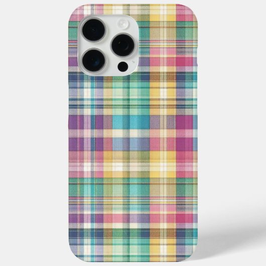 Lente/Pasen pastel plaid/tartan Case-Mate iPhone Case (Achterkant)